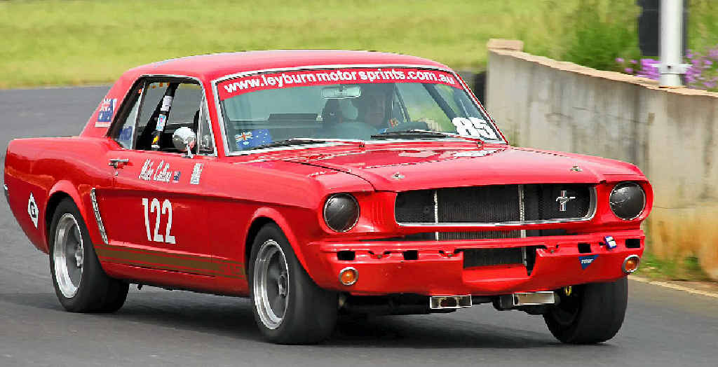 Mike Collins puts the Ford Mustang to work in Australia after a third on Pikes Peak in the United States. Mike Collins puts the Ford Mustang to work in Australia after a third on Pikes Peak in the United States.